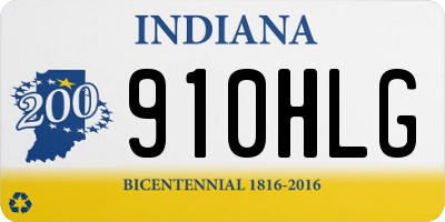 IN license plate 910HLG
