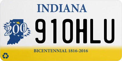 IN license plate 910HLU