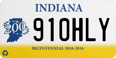 IN license plate 910HLY