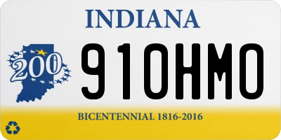 IN license plate 910HMO