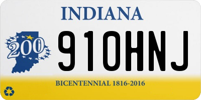 IN license plate 910HNJ