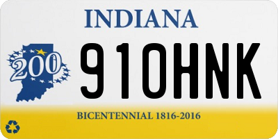 IN license plate 910HNK