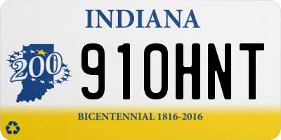 IN license plate 910HNT