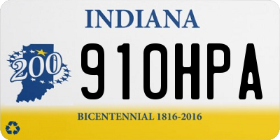 IN license plate 910HPA