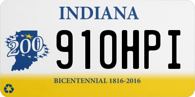 IN license plate 910HPI