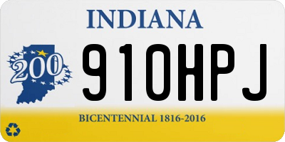 IN license plate 910HPJ