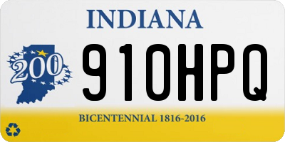 IN license plate 910HPQ