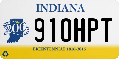 IN license plate 910HPT