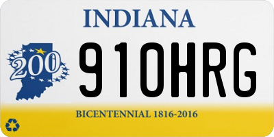 IN license plate 910HRG