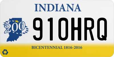 IN license plate 910HRQ