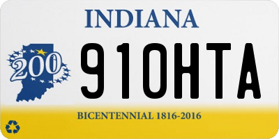 IN license plate 910HTA