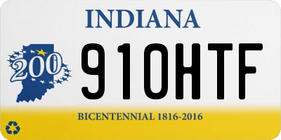 IN license plate 910HTF
