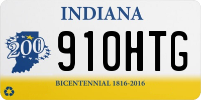 IN license plate 910HTG