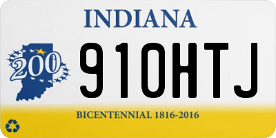 IN license plate 910HTJ