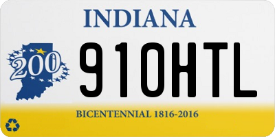IN license plate 910HTL