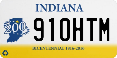 IN license plate 910HTM