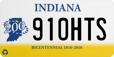 IN license plate 910HTS