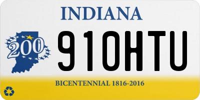 IN license plate 910HTU