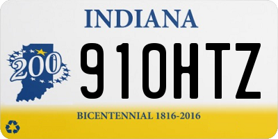 IN license plate 910HTZ