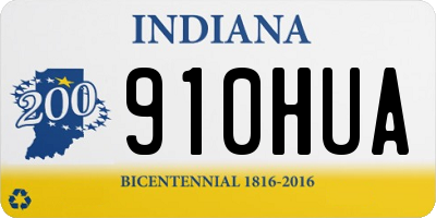 IN license plate 910HUA