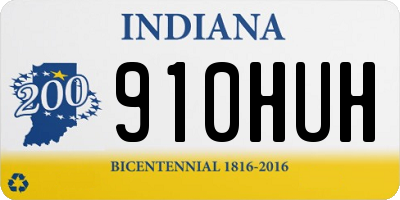 IN license plate 910HUH