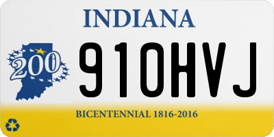 IN license plate 910HVJ