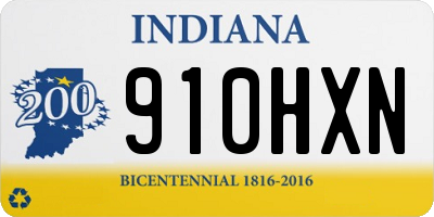 IN license plate 910HXN