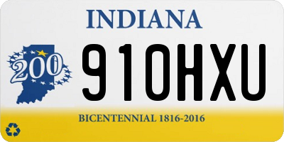 IN license plate 910HXU