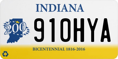 IN license plate 910HYA