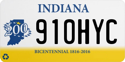 IN license plate 910HYC