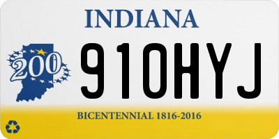 IN license plate 910HYJ