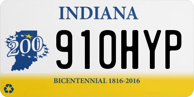 IN license plate 910HYP