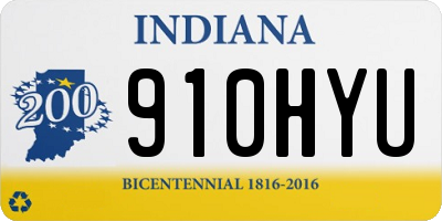 IN license plate 910HYU