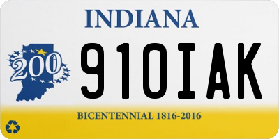 IN license plate 910IAK