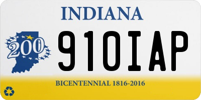 IN license plate 910IAP