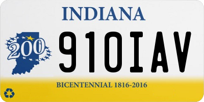 IN license plate 910IAV