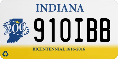 IN license plate 910IBB