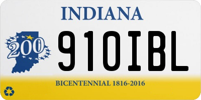 IN license plate 910IBL