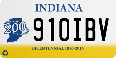 IN license plate 910IBV