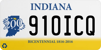 IN license plate 910ICQ