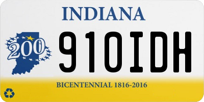 IN license plate 910IDH