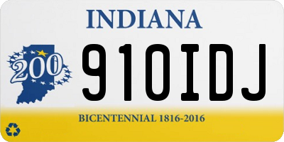 IN license plate 910IDJ