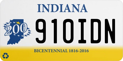 IN license plate 910IDN