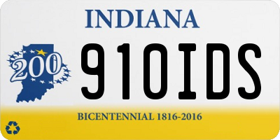 IN license plate 910IDS