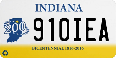 IN license plate 910IEA