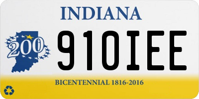 IN license plate 910IEE