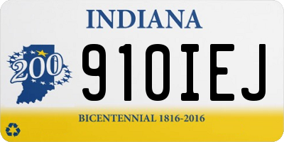 IN license plate 910IEJ