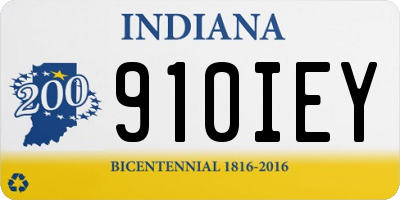 IN license plate 910IEY