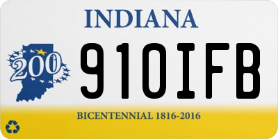 IN license plate 910IFB