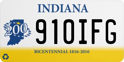 IN license plate 910IFG